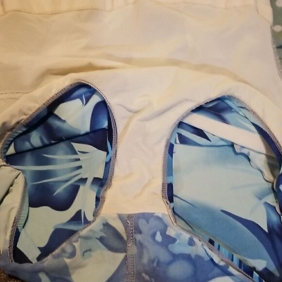 Vintage Jantzen Tropical Blue Retro Mod One-Piece Swim Bathing Suit - Picture 15 of 15